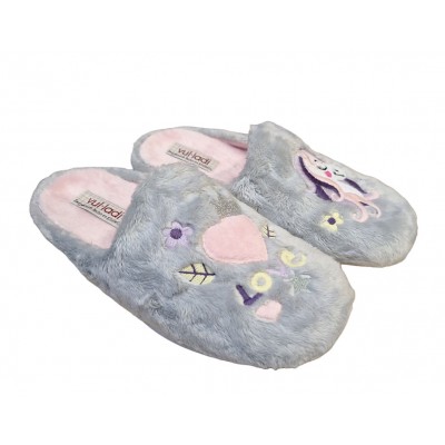 Zapatillas de casa Vul-Ladi 5219 123 Unicorios perla empeine bordado Zapatillas de casa Vul-Ladi 5219 123 Unicorios perla empeine bordado