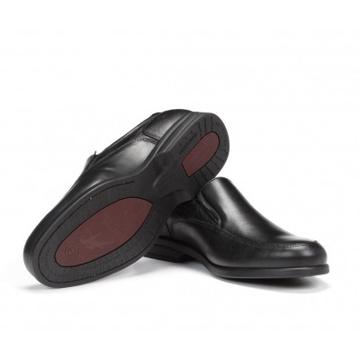 Zapatos piel Fluchos Professional 8903 Elasticos Negro piso antideslizante