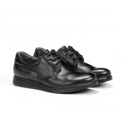 Zapatos piel Fluchos F0052 Professional Cordon Negro pala lisa
