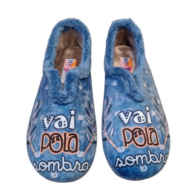 Zapatillas de casa cerrada Muyter Galegadas "Vai pola sombra" Zapatillas de casa cerrada Muyter Galegadas "Vai pola sombra"