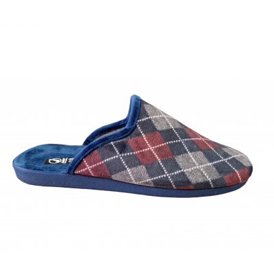 Zapatillas de casa para hombre Javer Rombos Marino