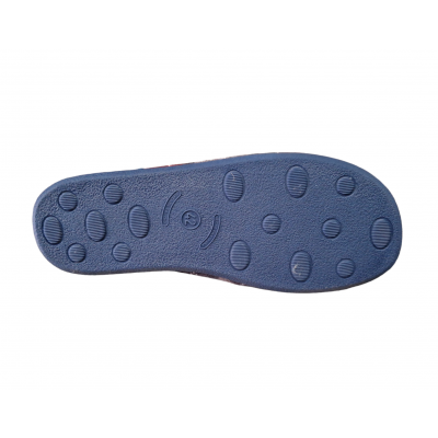 Zapatillas de casa para hombre Javer Rombos Marino piso de goma