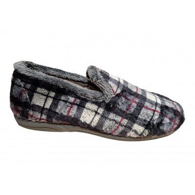 Zapatillas Vulca Bicha 640 Paño Cuadros Antracita