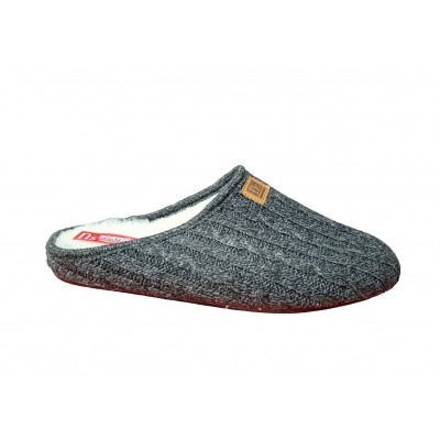 Zapatillas punto forro lana Norteñas 54141 Gris Marengo
