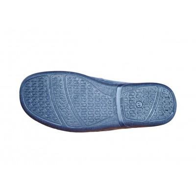 Zapatillas Ancho Especial  Vulca Bicha 4662 marino Panilla Velcro piso de goma
