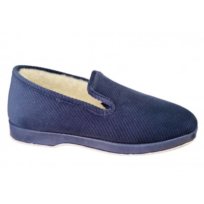 Zapatillas casa cerradas panilla pura lana Soca Marino Zapatillas casa cerradas panilla pura lana Soca Marino