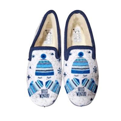 Zapatillas casa pura lana Soca Bufanda Zapatillas casa pura lana Soca Bufanda