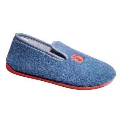 Zapatillas de casa Laro paño liso Azul Zapatillas de casa Laro paño liso Azul