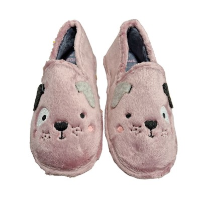 Zapatillas de casa cerrada Niágara Piso Gomus 6908 Perrito Rosa Maquillaje