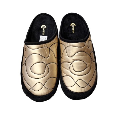 Zapatillas de casa para mujer Costa Gifu Oro
