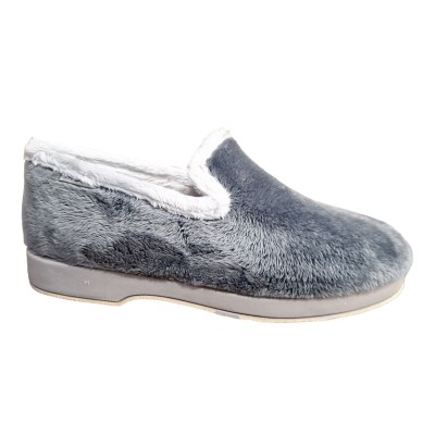 Zapatillas casa paño aterciopelado Muro Antracita