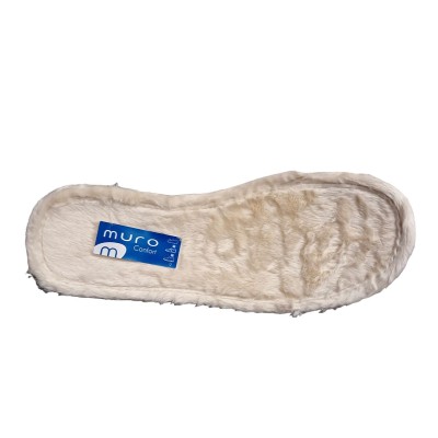 Zapatillas casa abotinadas Muro 96019 antelina ribete con pelo plantilla extraíble