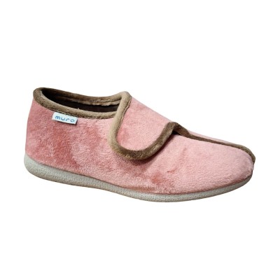 Zapatillas de casa Muro 9603 Velcro Tercio Rosa
