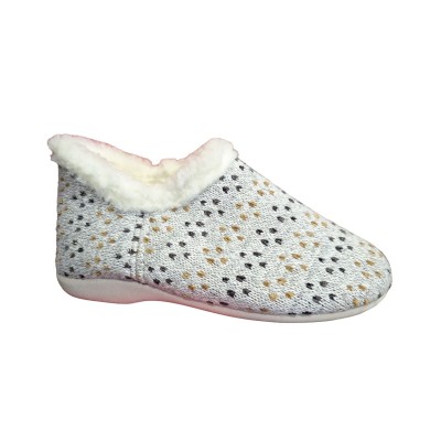 Zapatillas Norteñas 17 329 Botín punto forro lana Gris