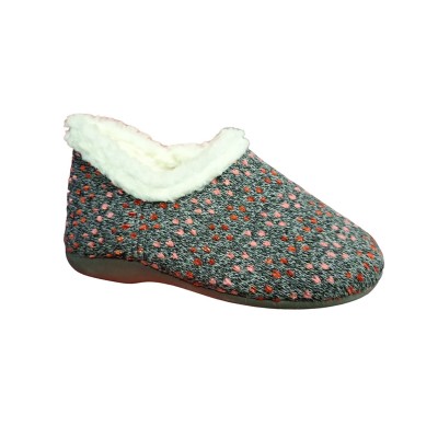 Zapatillas Norteñas 17 329 Botín punto forro lana Marengo