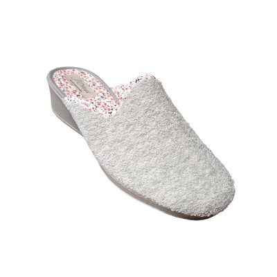 Zapatillas de casa con cuña para mujer J´Ortega Descalza Rizo Gris Zapatillas de casa con cuña para mujer J´Ortega Descalza Rizo Gris