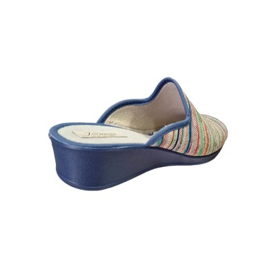 Zapatillas con cuña para mujer J´Ortega 3245 Rayas Jeans cuña