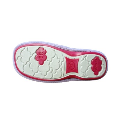 Zapatillas toalla de algodón Biorelax 4094 Rosa jpiso goma