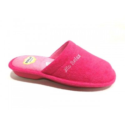 Zapatillas para casa toalla de algodon Biorelax Fucsia Zapatillas para casa toalla de algodon Biorelax Fucsia