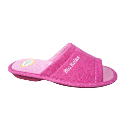 Zapatillas toalla de algodón Biorelax 4027 Fucsia Zapatillas toalla de algodón Biorelax 4027 Fucsia