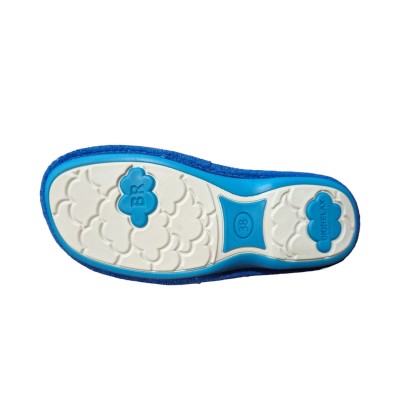 Zapatillas toalla de algodón Biorelax 4092 Azulón piso goma Zapatillas toalla de algodón Biorelax 4092 Azulón piso goma