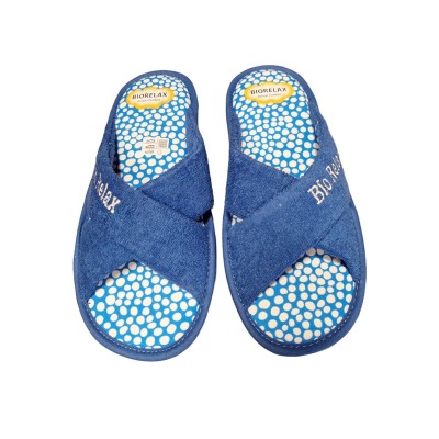 Zapatillas toalla de algodón Biorelax 4092 Azulón Zapatillas toalla de algodón Biorelax 4092 Azulón