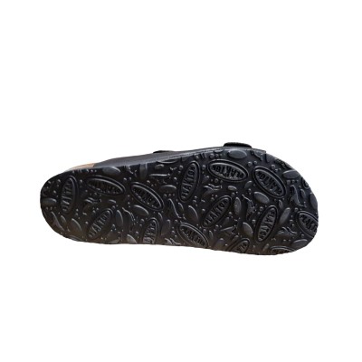 Zueco Bio Hebillas Plakton 180010 Cuero Apure piso EVA grabada