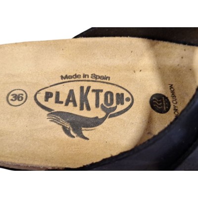 Zueco Bio Hebillas Plakton 180010 Cuero Apure plantilla de ante