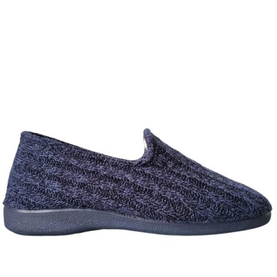 Zapatillas Norteñas 54-440 punto forro lana Marino