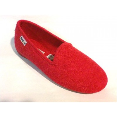 Zapatillas de casa toalla algodon cerrada Cosdam 553 Rojo