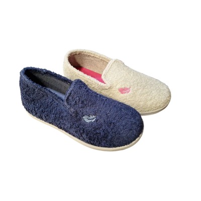 Zapatillas cerradas Pluma Flex 12313 Toalla algodón