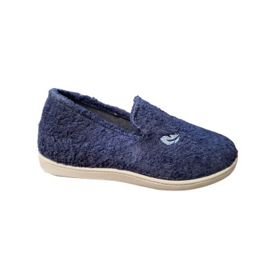 Zapatillas cerradas Pluma Flex 12313 Toalla algodón Marino Zapatillas cerradas Pluma Flex 12313 Toalla algodón Marino