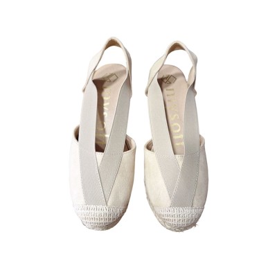 Alpargatas cuña alta Mysoft 24M114 elásticos Beige Alpargatas cuña alta Mysoft 24M114 elásticos Beige