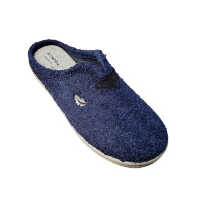 Zapatillas Pluma Flex 12331 descalza toalla algodón marino Zapatillas Pluma Flex 12331 descalza toalla algodón marino