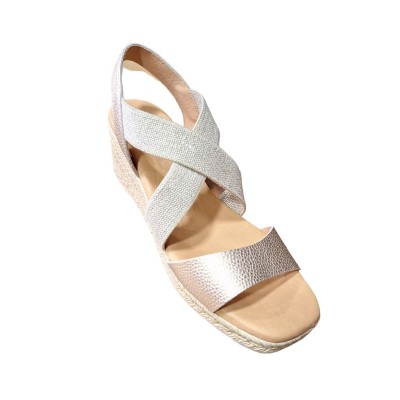 Sandalias Kaola 1110 cruzadas platino plantilla gel Sandalias Kaola 1110 cruzadas platino plantilla gel