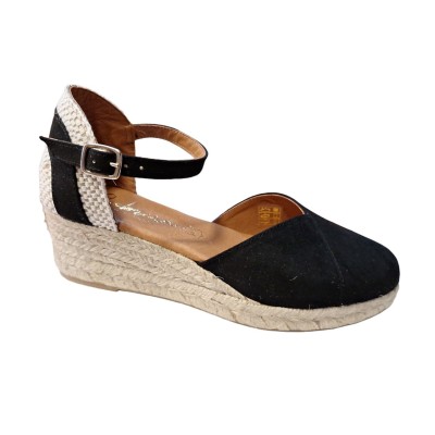 Alpargatas valencianas Cabrera 54S-3 Suede Negro