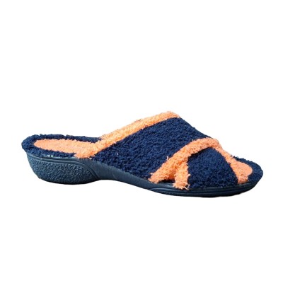 Zapatillas casa tiras cruzadas Vulca Bicha 701 Rizo Marino