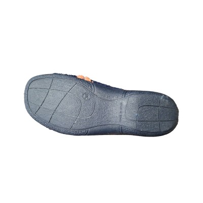 Zapatillas casa tiras cruzadas Vulca Bicha 701 Rizo Marino piso goma