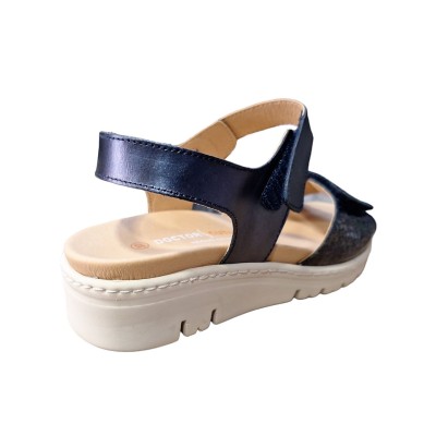 Sandalias Doctor Cutillas 36139 Velcro Marino media cuña Sandalias Doctor Cutillas 36139 Velcro Marino media cuña