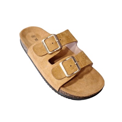 Zueco Bio Hebillas Prisska HY89 piel vegana efecto ante Camel Zueco Bio Hebillas Prisska HY89 piel vegana efecto ante Camel