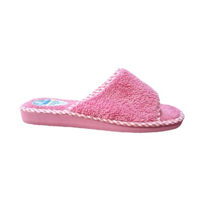 Zapatillas casa Moda España V1235 rizo americano abierta Fucsia Zapatillas casa Moda España V1235 rizo americano abierta Fucsia