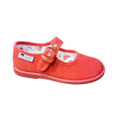 Merceditas VulLadi 1210-05 Tela Piqué Rojo Merceditas VulLadi 1210-05 Tela Piqué Rojo