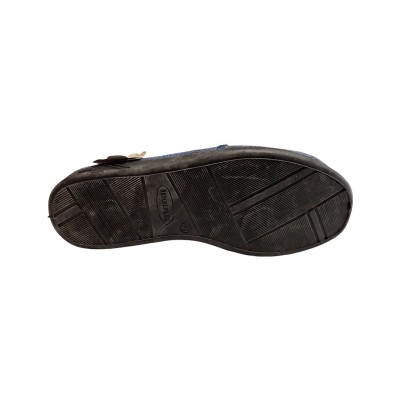Zapatillas Manoletinas La Cadena 28202 Lona Velcro Azul piso goma flexible Zapatillas Manoletinas La Cadena 28202 Lona Velcro Azul piso goma flexible
