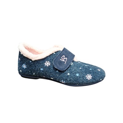 Zapatillas Vulca Bicha 4303 Velcro Paño Flores Marino Zapatillas Vulca Bicha 4303 Velcro Paño Flores Marino