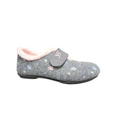 Zapatillas Vulca Bicha 4303 Velcro Paño Flores Gris Zapatillas Vulca Bicha 4303 Velcro Paño Flores Gris