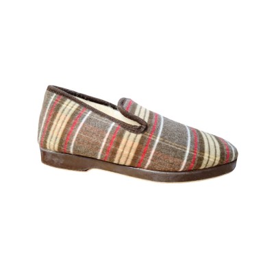 Zapatillas paño Subiran 733 Rayas Borreguito Marron 1 Zapatillas paño Subiran 733 Rayas Borreguito Marron 1