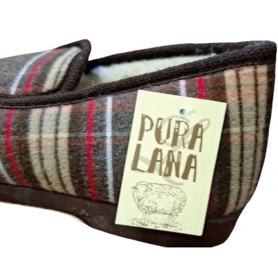 Zapatillas paño Subiran 733 Rayas Borreguito pura lana Zapatillas paño Subiran 733 Rayas Borreguito pura lana