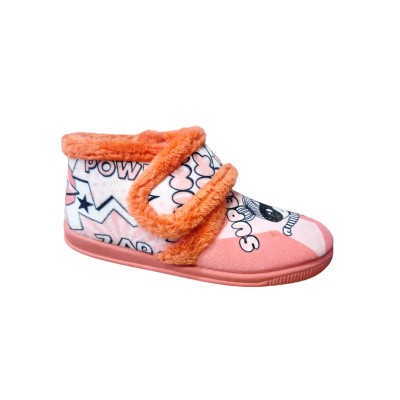 Zapatillas casa abotinadas con velcro Vulca Bicha 1088 Super Girl 2 Zapatillas casa abotinadas con velcro Vulca Bicha 1088 Super Girl 2