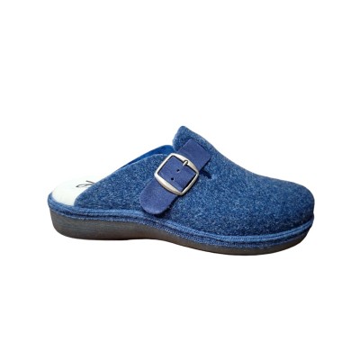 Zapatillas casa Salvi Elfo Zueco Hebilla Azul Zapatillas casa Salvi Elfo Zueco Hebilla Azul