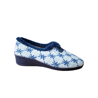 Zapatillas cuña alta Muyter 770 Punto estrella Marino Zapatillas cuña alta Muyter 770 Punto estrella Marino